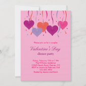 Les coeurs à cordes Invitation de la Saint Valenti (Devant)