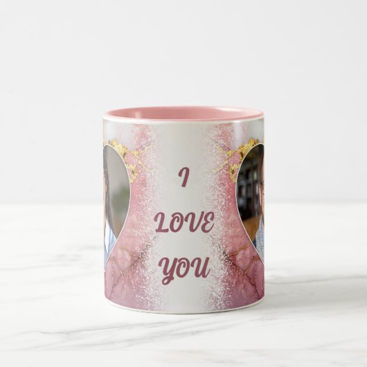 LES COEURS AIMANT COUPLE MUG VALENTINE (Centre)