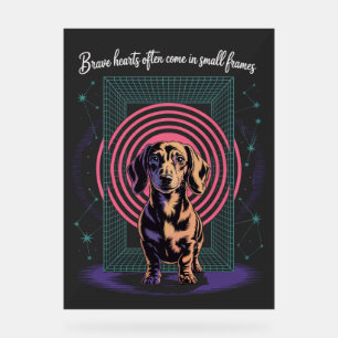 Les Cœurs Courageux De Dachshund Se Trouvent Souve
