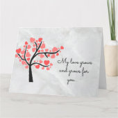 LES COEURS DANS UNE CARTE D'ARBRE (Devant)