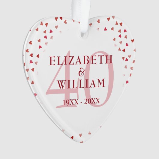 Les Coeurs de rubis du 40e anniversaire (devant)