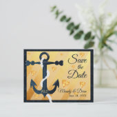 Les coeurs d'or d'ancre bleue sauvent la carte (Debout devant)