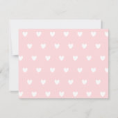 Les coeurs modernes arrosent avec des invitations (Dos)