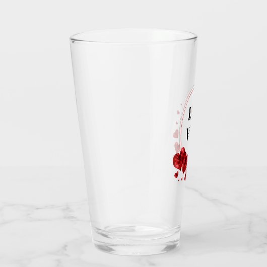 Les Coeurs Rouges adorent le tombeur en verre uniq (Droite)