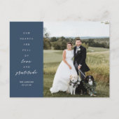 Les coeurs sont Full Photo Mariage Carte postale M (Devant)