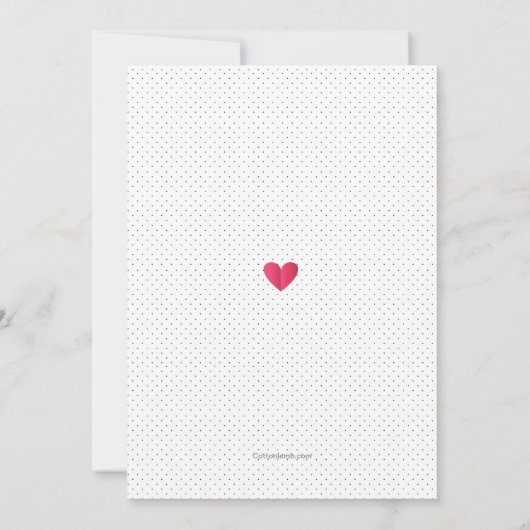 Les Coeurs Sur Une Invitation À Chaîne (Dos)