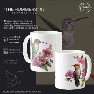 "Les Colibris" #7 Mug en céramique de colibris