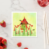 Les colibris dans les serviettes en papier de pavo (En situation)