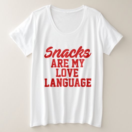 Les collations sont mon langage de l'amour (Design devant)