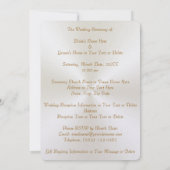 Les colombes au-dessus du coeur Invitations de mar (Dos)