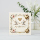 Les colombes de l'amour – Carte de Saint-Valentin (Debout devant)
