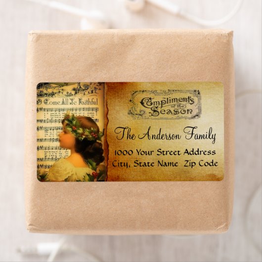 Les Compliments Du Étiquette de adresse De Saison (En situation)