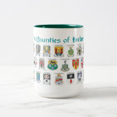 Les comtés de la tasse de l'Irlande (Centre)