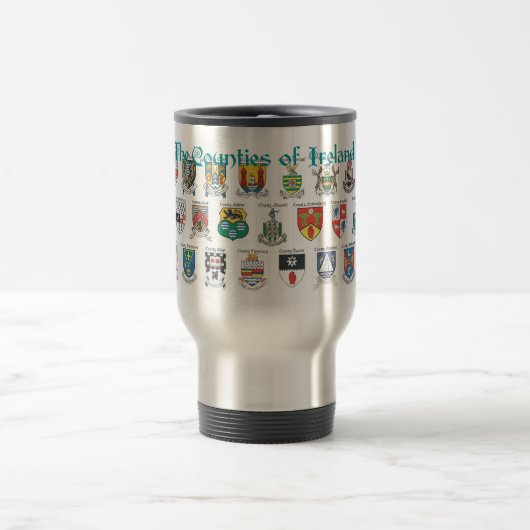 Les comtés d'Irlande Travel Mug (Centre)