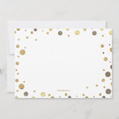 Les confettis arrosent des invitations d'affaires (Dos)