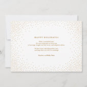 Les confettis SOUHAITENT la carte de vacances de (Dos)