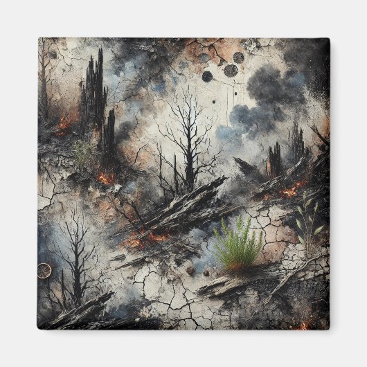 Les conséquences des incendies de forêt Magnet d'a (Devant)