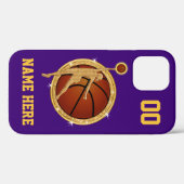 Les coques iphone de basket-ball des filles, nouve (Verso (horizontal))