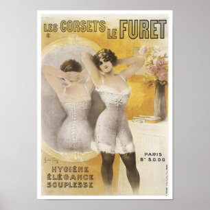 Les Corsets Le Furet Corset ad Poster