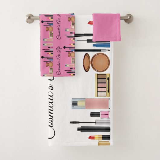 Les cosmétiques sont la vie assez rose composent (En situation)