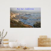 Les côtes de Californie - Big Sur - Poster (Cuisine)