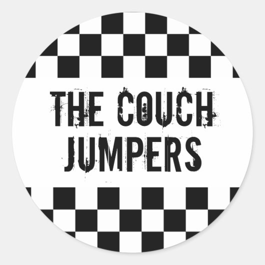 Les Couch Jumpers rond autocollant (Devant)