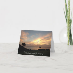 Les couchers de soleil sont bons pour les Cartes p