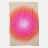 Les Couleurs 12 Sinaasappel en roze gradiënt Theedoek (Verticaal)