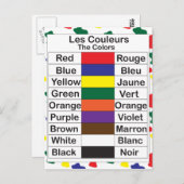 Les Couleurs Briefkaart (Voorkant / Achterkant)