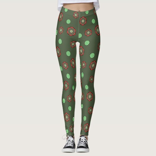 Les couleurs des Leggings de Noël (Devant)