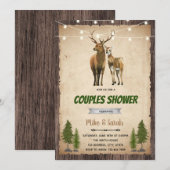 Les couples de cerfs invitation à la fête (Devant / Derrière)