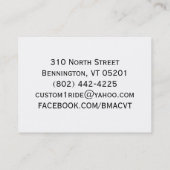 Les coutumes de Smitty - cartes de visite (Dos)