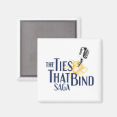 Les Cravates qui lient la saga Logo Magnet (Recto/Verso)