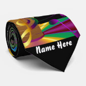 Les cravates sauvages et folles de mardi gras (Roulé)