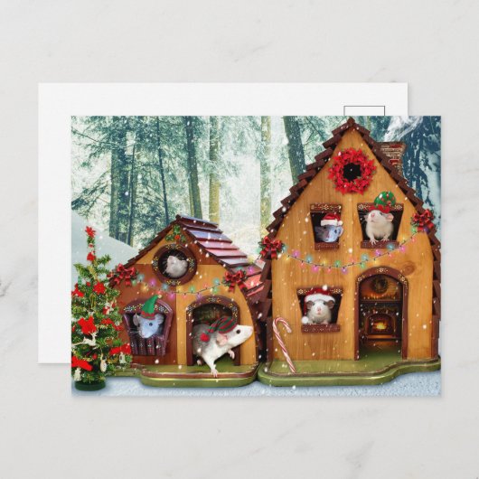 Les créatures de Noël à la maison pour les vacance (Devant / Derrière)