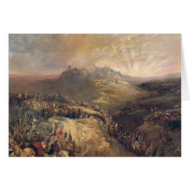 Les croisés avant Jérusalem (Devant horizontal)