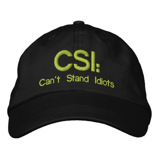 Les CSI Casquettes brodés : ne peuvent pas résiste (Devant)