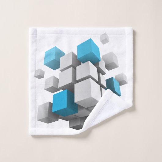 Les cubes 3D de SlipperyJoe sont un arrangement ca (Gant de toilette)