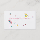 Les Cupcakes - Cartes de visite de boulangerie (Dos)