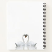Les cygnes aiment le monogramme blanc journal (Dos)