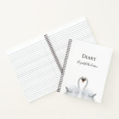 Les cygnes blancs aiment le journal de nom blanc (Intérieur)