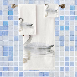 Les cygnes blancs amoureux du nom de famille