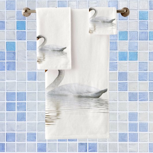 Les cygnes blancs amoureux du nom de famille