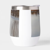 Les cygnes décollent en vol Paruline à vin sans ta (Gauche)