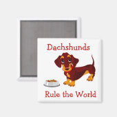 Les Dachshunds gouvernent le Magnet Mondial des Ch (Recto/Verso)
