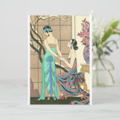 Les dames Art Déco par les invitations à la fenêtr (Debout devant)