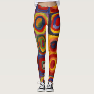 Les dames Leggings avec les Carrés de Kandinsky