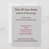 Les Dames Qui Glissent Sur La GLACE ! Invitations (Dos)