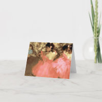 Les danseurs dans le rose dégazent par le carte