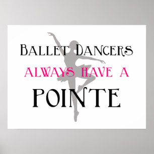 Les danseurs de ballet ont toujours une affiche su
